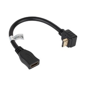 [Netmate] HDMI M/F 위쪽 꺾임 케이블 젠더 0.15m (NM-HG09N)