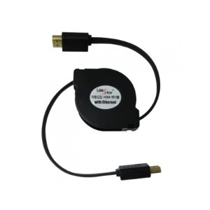 [Lanstar] 자동감김 편형 HDMI Ver1.4 케이블 - 1.3m